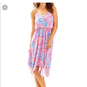 Lilly Pulitzer Coco Coral Crab Dominica Dress